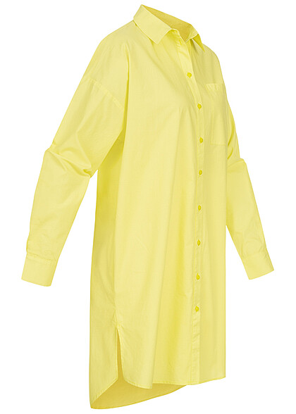 Vero Moda Dames Oversized Blouse met knopen geel