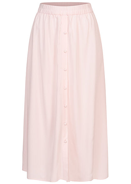 Vero Moda Dames Viscose Rok met knopen en elastiek in tailleband roze - Art.-Nr.: 22040226