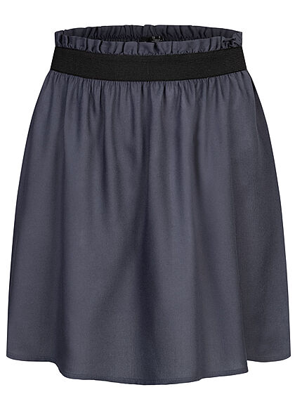 Vero Moda Dames NOOS Minirok met elastiek in tailleband marineblauw