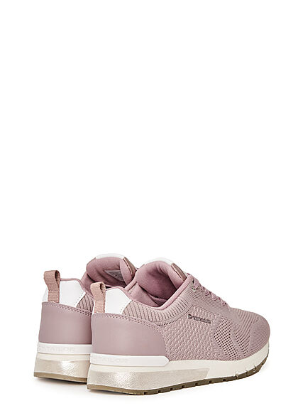 Tom Tailor Dames Loopsneaker met memory zool en veters paars