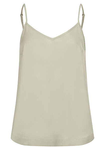 Vero Moda Damen V-Neck Top mit Schleifendetail hinten desert sage grn