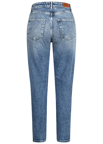 ONLY Damen NOOS Jeans Hose mit 5-Pockets destroyed look medium blau denim