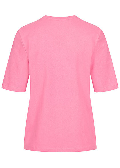 ONLY Damen T-Shirt mit I Like You Cherry Much Print sachet pink