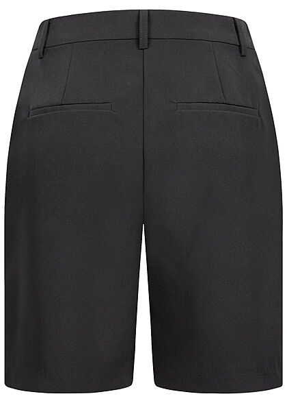 ONLY Damen High Waist Bermuda Shorts Stoffhose mit 2-Pockets schwarz