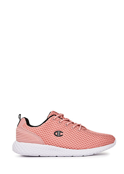 Champion Damen Schuh leichter Running Mesh Sneaker zum schnüren pink weiss