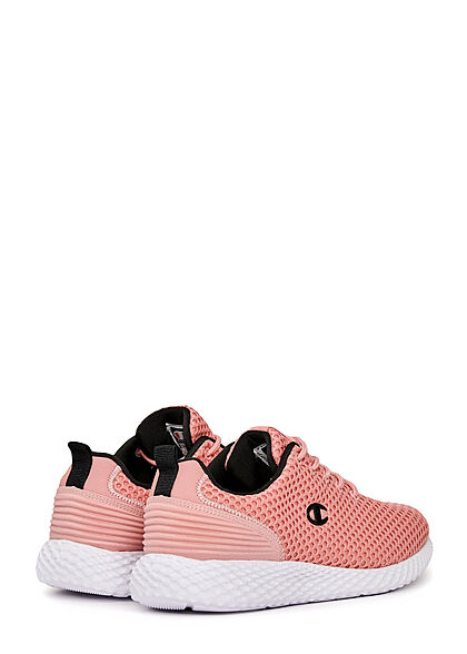 Champion Damen Schuh leichter Running Mesh Sneaker zum schnüren pink weiss