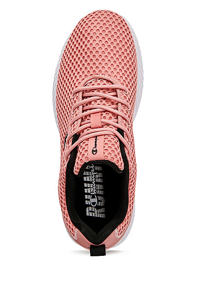Champion Damen Schuh leichter Running Mesh Sneaker zum schnüren pink weiss