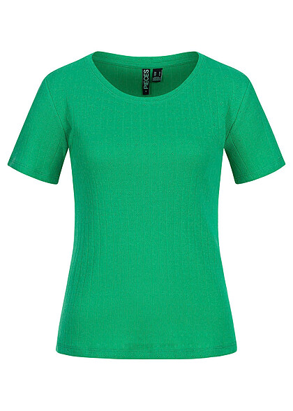 Pieces Dames Basic T-shirt Slim Fit groen