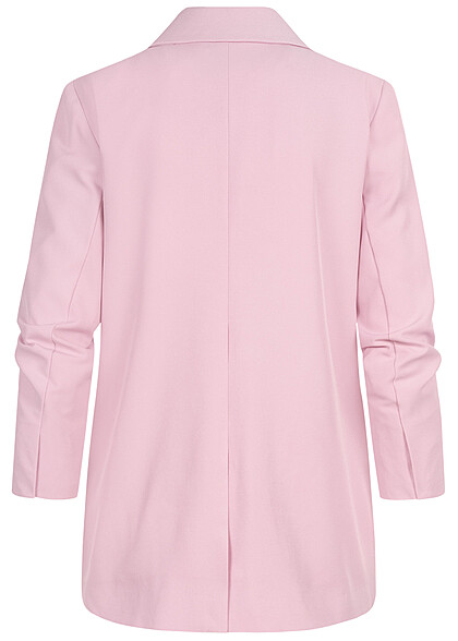 ONLY Dames Klassieke blazer met knoop en 2 zakken roze