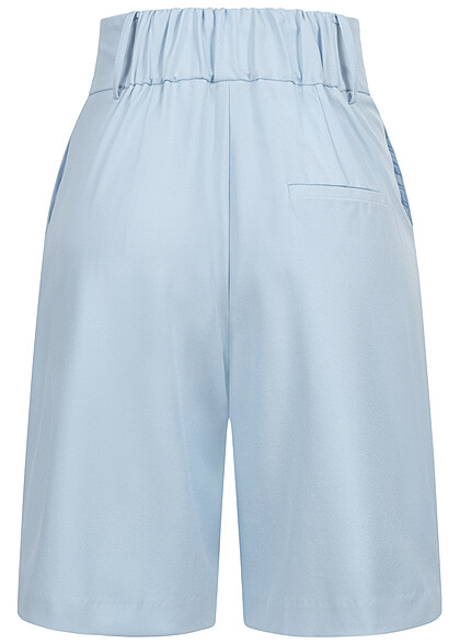 ONLY Dames Klassieke korte broek met zijzakken blauw