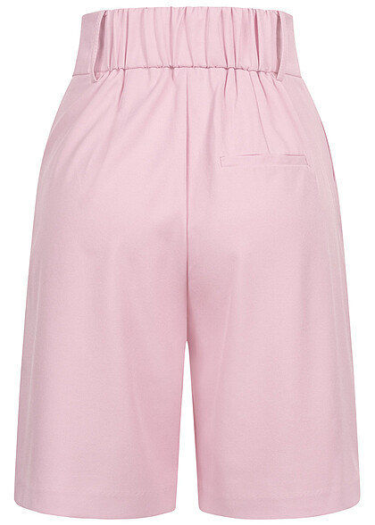 ONLY Dames Klassieke korte broek met zijzakken roze