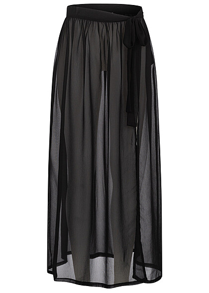 ONLY Dames Strandrok met binddetail zwart