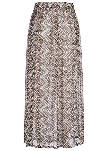 ONLY Dames Strandrok met binddetail zigzag print veelkleurig