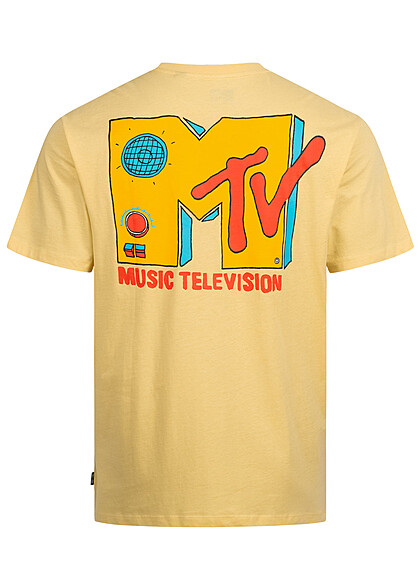 ONLY & SONS Heren T-shirt met MTV opdruk geel