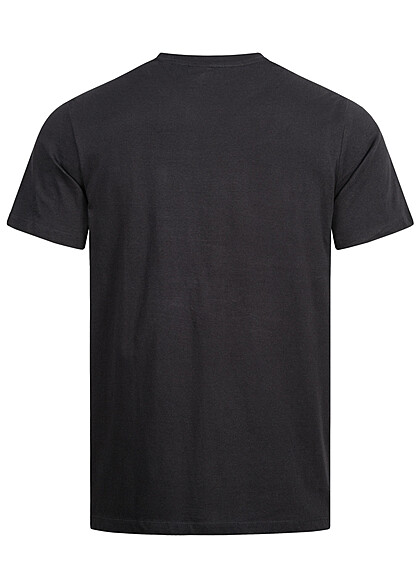 ONLY & SONS Heren T-shirt met Beach and Palms opdruk zwart wit