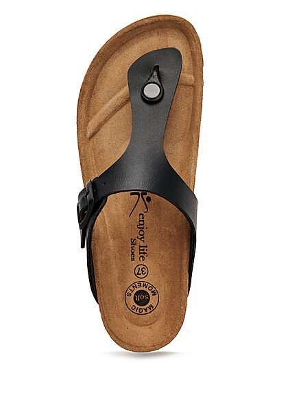 Enjoy Life Shoes Dames Sandaal met gesp zwart