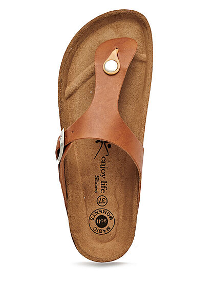 Enjoy Life Shoes Dames Sandaal met gesp bruin