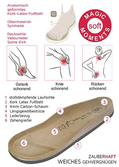 Enjoy Life Shoes Dames Sandaal met gesp bruin