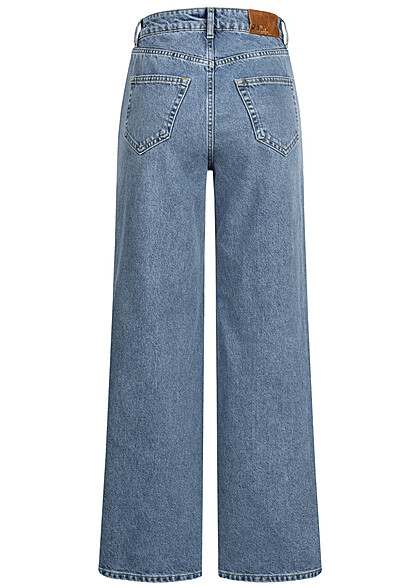 ONLY Dames NOOS Jeansbroek met 5 zakken en wijde pijpen lichtblauw