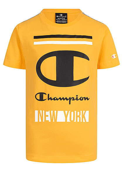 Champion Kids Jongens T-shirt met logo-opdruk New York geel zwart wit - Art.-Nr.: 22040678
