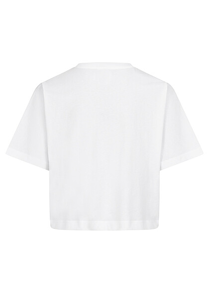 Champion Kids Mädchen T-Shirt mit Logo Frontprint weiss schwarz