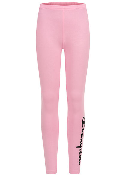 Champion Kids Meisje Legging met logo-opdruk roze zwart
