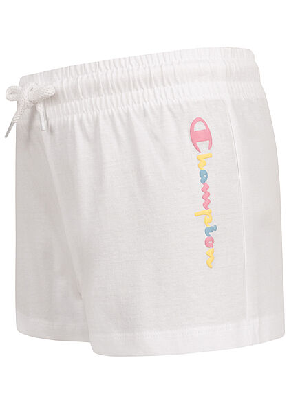 Champion Kids Meisje Korte broek met veelkleurige logoprint wit - Art.-Nr.: 22040823