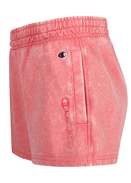 Champion Dames Korte broek met 2 zakken gewassen look roze