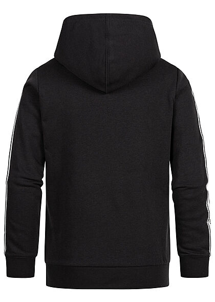 Champion Kids Jongens Hoodie met kangoeroezak en logoprint zwart wit