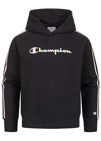 Champion Kids Meisje Hoodie met logoprint zwart veelkleurig