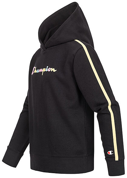 Champion Kids Meisje Hoodie met logoprint zwart veelkleurig