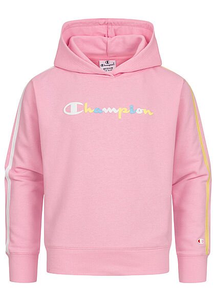 Champion Kids Meisje Hoodie met logoprint roze veelkleurig