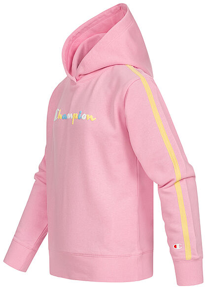 Champion Kids Meisje Hoodie met logoprint roze veelkleurig