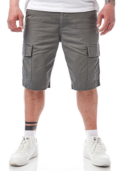 Champion Heren Bermuda Cargo Shorts met 4 zakken donkergrijs