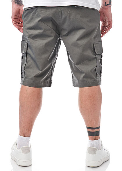 Champion Heren Bermuda Cargo Shorts met 4 zakken donkergrijs