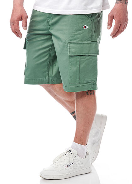 Champion Heren Bermuda Cargo Shorts met 4 zakken groen - Art.-Nr.: 22040927
