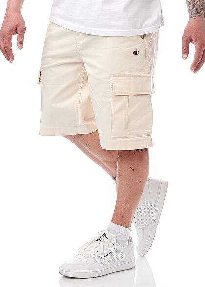 Champion Heren Bermuda Cargo Shorts met 4 zakken beige