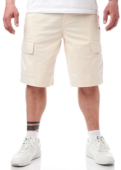 Champion Heren Bermuda Cargo Shorts met 4 zakken beige