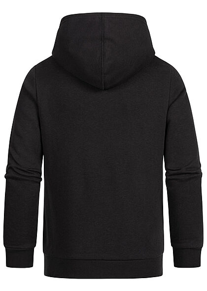 Champion Kids Jongens Hoodie met kangoeroezak en logoprint zwart wit