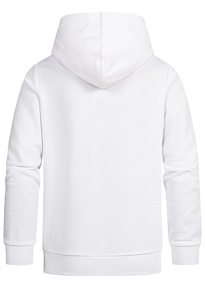 Champion Kids Ragazzi Felpa con cappuccio con tasca a canguro e stampa del logo nero bianco