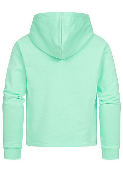 Champion Kids Meisje Hoodie met logo-opdruk groen wit