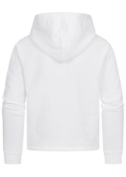 Champion Kids Meisje Hoodie met logo-opdruk wit zwart