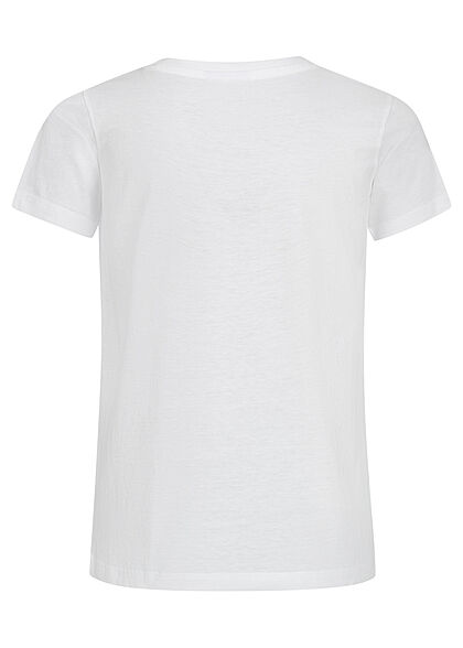 Champion Kids Meisje T-shirt met logoprint wit veelkleurig