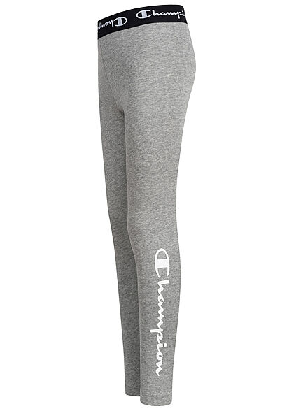 Champion Kids Meisje Legging met elastische tailleband logoprint grijs - Art.-Nr.: 22040953