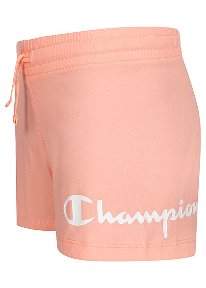 Champion Kids Meisje Basic korte broek met logo-opdruk roze wit