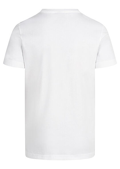 Champion Kids Jongens T-shirt met logo-opdruk en contrasterende strepen zwart wit