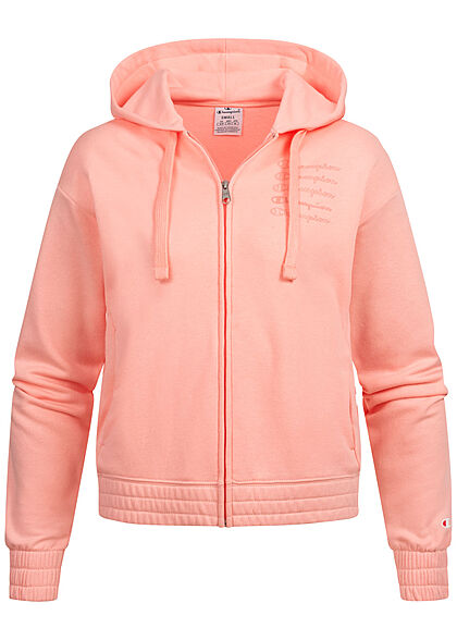 Champion Dames Sweaterset Sweatbroek en Zip-Hoodie met logo-opdruk roze