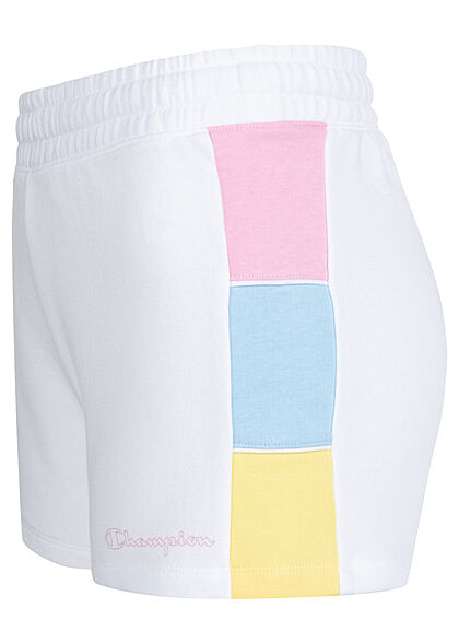 Champion Dames Korte broek met logo-opdruk wit multicolor