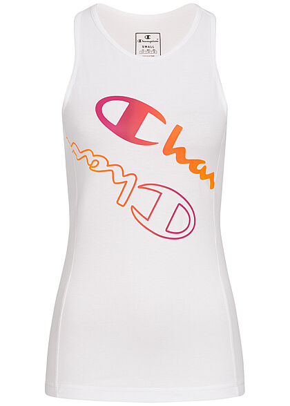 Champion Dames Tank Top met logo-opdruk wit multicolor