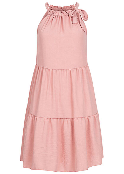 Cloud5ive Dames Jurk met volants roze